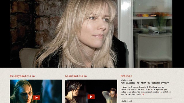 Webpage for the actress Maria Ellingsen